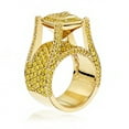 thumbnail image 2 of 14K Gold Unique Rings Yellow Natural 6 Ctw Diamond Mens Ring (Yellow Gold Size 6), 2 of 3