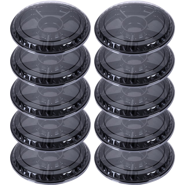 Bandeja para servir dividida con tapa, bandejas de plástico para frutas, para Buffet de fiesta, 10 Uds.
