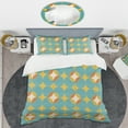 thumbnail image 2 of Designart 'Diamond Retro IV' Mid-Century Modern Duvet Cover Set, 2 of 4