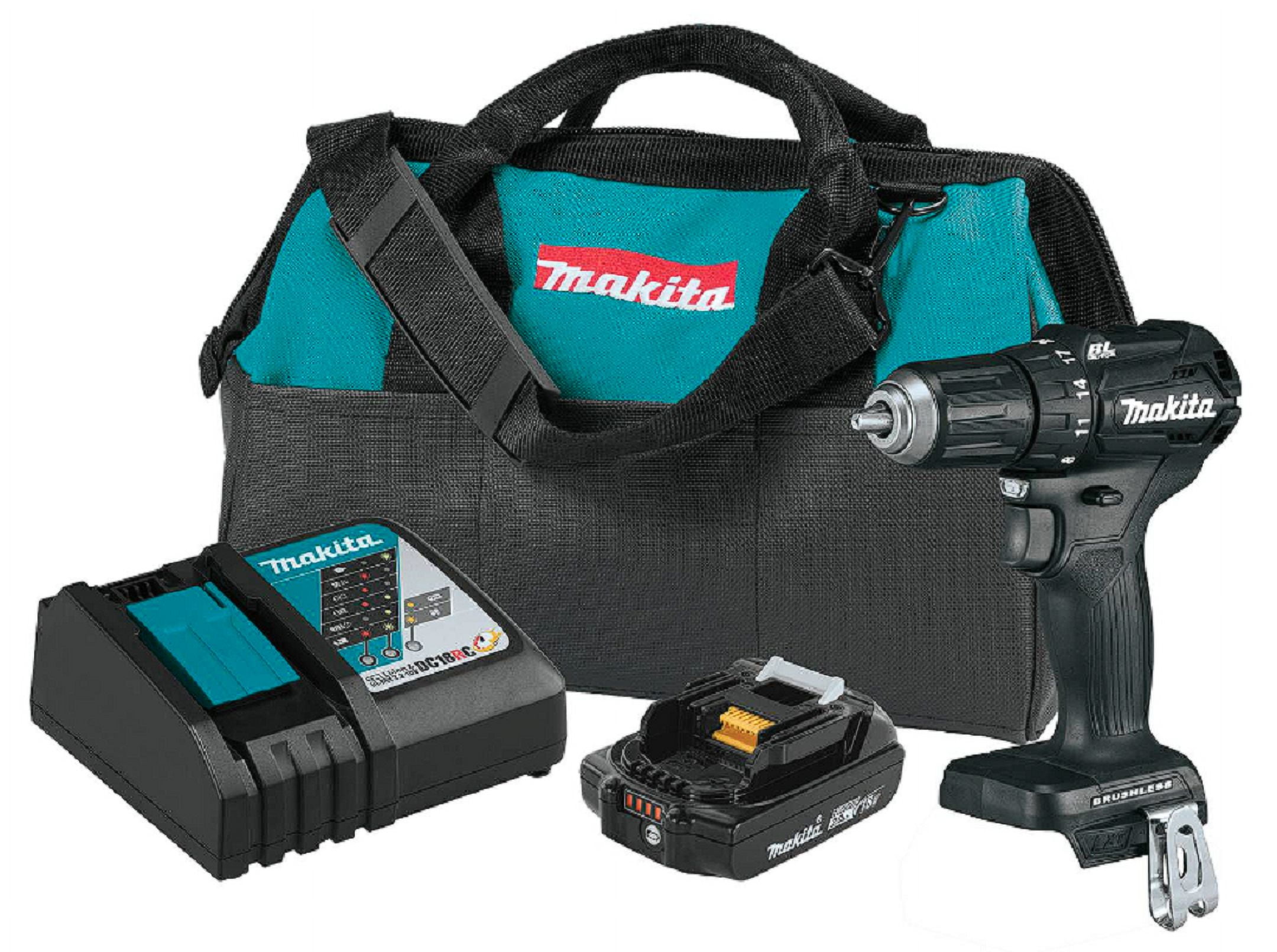 Makita FD10R1 12V max CXT Lithium Ion Hex Brushless 1 4 in. Cordless Drill Driver Kit 2 Ah Walmart