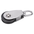 thumbnail image 3 of HURRISE Stainless Steel Shell Dual Bearings Mute Pulley Block Nylon Wheel Groove 360 Degree Rotation,Exercise Bearing Pulley,Pully Block for Fitness, 3 of 8