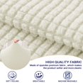 thumbnail image 6 of Soft Stretch Plush Armrest Covers, Armrest Covers for Chair/Sofa/Sloping Couch, Furniture Protector Armchair Slipcovers for Recliner, Set of 4 (Khaki), 6 of 8