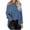 Dark Blue, variant on Knitted Tops for Women off Shoulder Solid Color Tops Long Sleeve Loose Oversized Pullover Fall Casual Wear