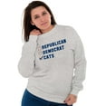 thumbnail image 3 of Cat Political Funny Election Politics Sweatshirt for Men or Women Brisco Brands S, 3 of 5