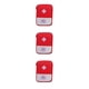 thumbnail image 2 of Ounissouiy Bolsas de almacenamiento de emergencia de tela Oxford Pastillas Tabletas Organizador Estuche Rojo L Rojo L 3piezas, 2 of 6