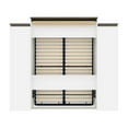 thumbnail image 5 of Atlin Designs 104" Queen Murphy Bed and Narrow Storage with Drawers in White, 5 of 13