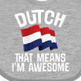 thumbnail image 4 of Inktastic Dutch Pride Netherlands Flag Boys or Girls Baby Bib, 4 of 4