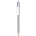 thumbnail image 2 of Bolígrafo BIC, 4 colores, barril plateado brillante de 1 mm, paquete de 3, 2 of 7
