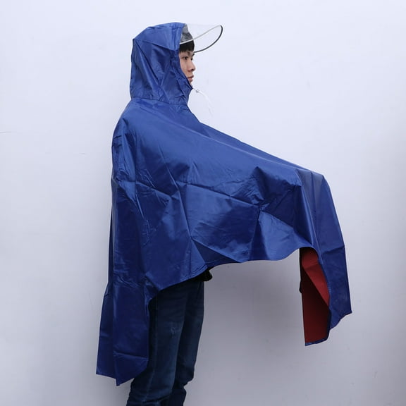 OUNONA  Rain Poncho Bicycle Raincoat One Size Fits Most Large Hat Brim