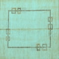 thumbnail image 1 of Ahgly Company Indoor Square Solid Light Blue Modern Area Rugs, 6' Square, 1 of 4