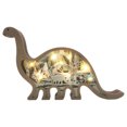 thumbnail image 1 of Estatua De Dinosaurio Estatua De Dinosaurio Lámpara Estatua de animales del bosque 3D con arte de estatuas de dinosaurio hueco ligero para oficina de estudio, 1 of 9