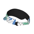 thumbnail image 3 of ZICANCN Sun Visors Hat for Women and Men, Leaves Seamless Polka Dots Beach Hats, Sports Hat for Golf Tennis Running, 3 of 7