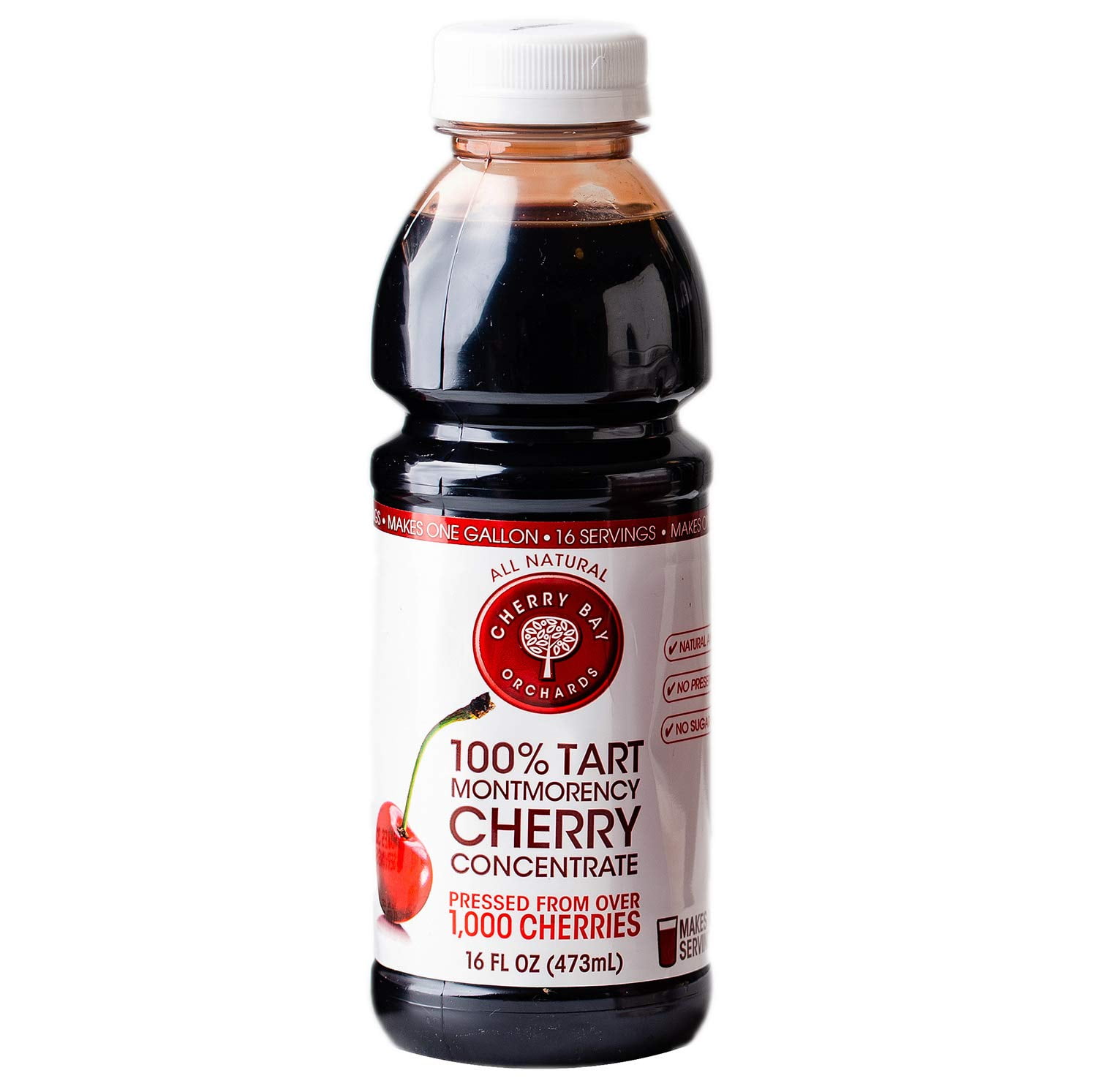 Cherry Bay Orchards Tart Cherry Concentrate 12 Pack - All Natural Juice