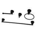 thumbnail image 1 of Kingston Brass BAK8211478MB Concord Bathroom Accessory Set, Matte Black - 4 Piece, 1 of 1