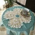 thumbnail image 5 of Inerposs High-End Tablecloth, Suede Embroidery Tablecloth, Diamond-Studded Tablecloth, Elegant Home Decoration Tablecloth, Versatile Table Cover for Upscale Dining, 5 of 6