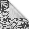 thumbnail image 3 of Ambesonne Tropical Kitchen Curtains, Exotic Hibiscus Flower, 55"x39", Grey and White, 3 of 3