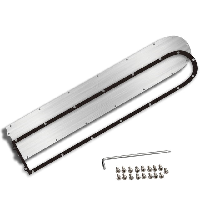 Electric Scooter Bottom Guard Plate Stainless Steel Bottom Battery Protection Cover with Waterproof Sealing Cover Compatible with M365/1S Electric Scooters