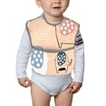 thumbnail image 6 of Bingfone Mess-Proof Baby Bib - Waterproof Bib For Baby Boy Or Girl With Food Catcher Pocket, Unisex-Cute Ink Drawn Elephants, 6 of 8