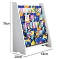 thumbnail image 5 of LANKUO Kids Book Rack Storage Bookshelf Toy Sling Book Rack White/Green/Light Blue, 5 of 5