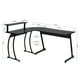 thumbnail image 5 of Escritorio en forma de L HOMEMAKE FURNITURE Color Negro con estante, 5 of 6