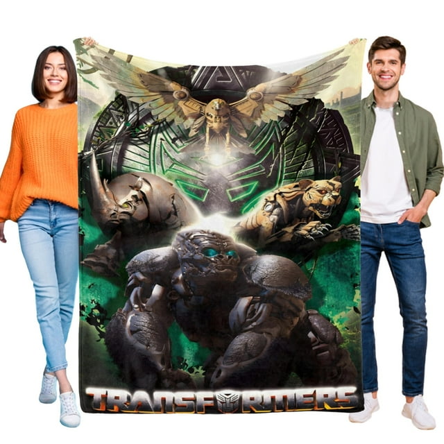Transformers: El Ascenso de las Bestias anti-pilling, suave, ligera, esponjosa y acogedora de lujo para hogar y cocina – Perfecta para niños y adultos,100X130cm