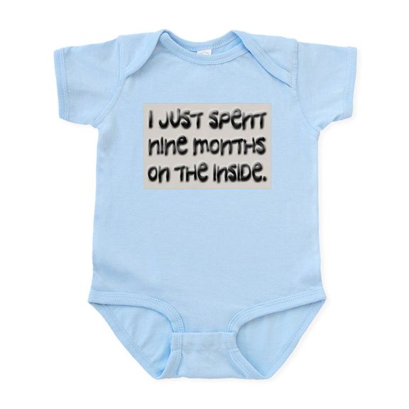 CafePress - I Just Spent Nine Months On The Inside Body Suit - Baby Light Bodysuit, Size Newborn - 24 Months