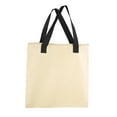 thumbnail image 2 of Canvas Tote Bag - CREATIVITY Bag KID Tested & Approved - Bulk Deal - Mato & Hash - 50PK Natural/Black CA2700, 2 of 3