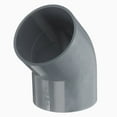 thumbnail image 1 of Uxcell 1 pieza de accesorios de codo de 45 grados de 3" para construcción de muebles, adaptador de esquina de 2 vías gris, 1 of 6