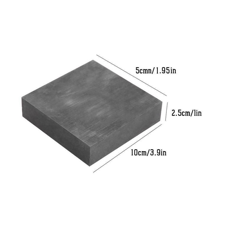 Graphite Ingot Block, 99.9% High Purity Graphite Plate, Smooth Surface  Graphite Block, 100MMx50MMx25MM