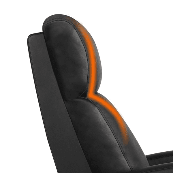 Yaheetech 2pcs PU Leather Upholstered Recliner Chair with Pocket Spring, Black