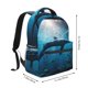 thumbnail image 2 of Easygdp Ocean Dolphin Fish School Mochila Ergonómica Versátil para Laptop - Múltiples Bolsillos, Correas Ajustables, Unisex para Escuela, Viajes y Actividades al Aire Libre-One Size, 2 of 5
