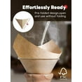 thumbnail image 3 of Pre-folded Natural Unbleached Coffee Filters - 50 Pack, Compatible with Pour-Over Coffee Makers, 3 of 4
