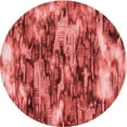 thumbnail image 1 of Ahgly Company Tapis Rond Lavable en Machine Intérieur Transitionnel Rouge, 5 Pieds Rond, 1 of 7