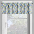 thumbnail image 2 of Ambesonne Abstract Window Valance, Lemon Pattern Citrus, 54" X 18", Pale Green and Violet, 2 of 5