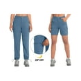 thumbnail image 4 of Little Donkey Andy Women's Convertible Zip Off Pants Quick Dry Stretch Hiking Travel Camping Pants Slate L, 4 of 8