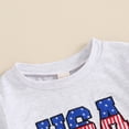 thumbnail image 5 of Okbabeha Baby Boy 4th Of July Outfit Fourth Of July Romper Short Sleeve Outfits Newborn Independence Day Clothes, 5 of 7