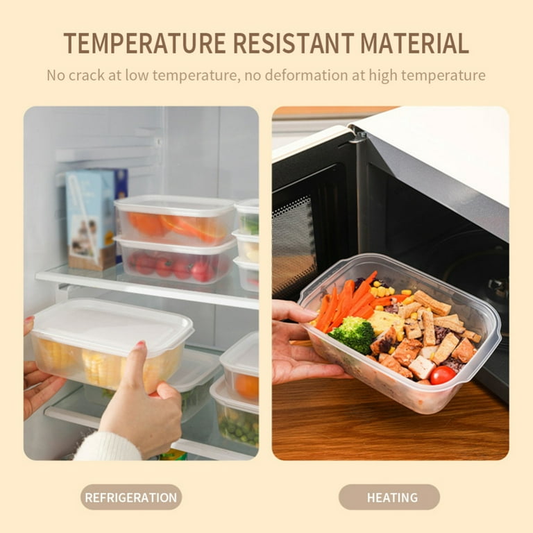Plastic Food Storage Containers with Lids Food Storage Organizer  Boxes,Kitchen Airtight Meal Prep Container Reusable Pantry Organization and  Storage