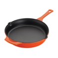 thumbnail image 1 of Rachael Ray 12 Inch Nonstick Hard Anodized Aluminum Cast Iron Skillet, Orange, 1 of 5