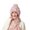 Pink, variant on Daznico Cable Knit Pom Pom Ear Flap Beanie and Ribbed Knit Long Scarf 2 Piece Set Lined Thermal Winter Accessories for Ladies Outdoor Activities in Cold Weather
