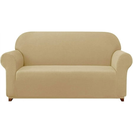 Subrtex 1-Piece Stretch Sofa Slipcover Non Slip Couch Cover (Sofa  Khaki)