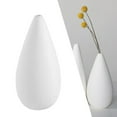 thumbnail image 4 of Jarrón minimalista de cerámica blanca, centro de mesa, jarrones decorativos de porcelana 7.3x3.5 pulgadas, 4 of 7