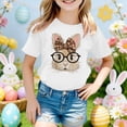 thumbnail image 2 of Shadoumai Easter Egg Bunny Graphic Tee For Toddler Kids Holiday Celebration Shirt, 2 of 4