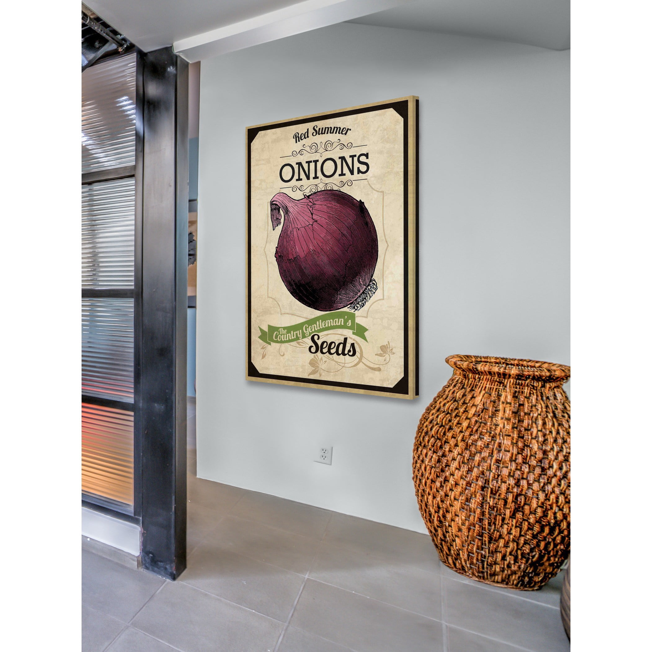 Marmont Hill "Seed Packet Onion" Painting Print on Canvas