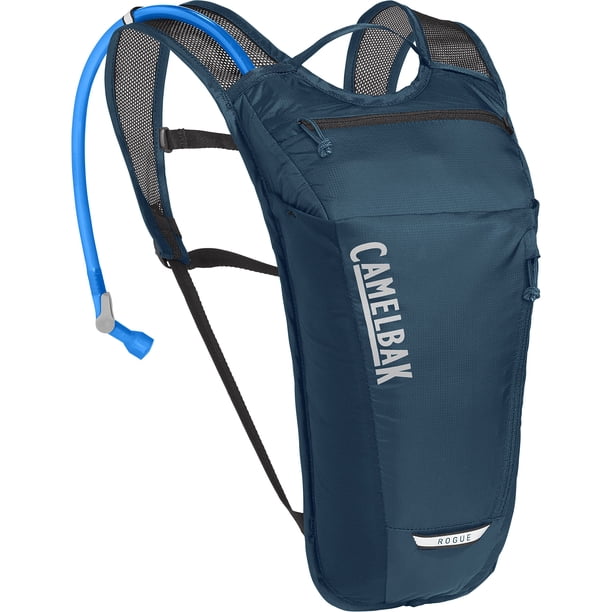 Mochila de hidratación para bicicleta CamelBak Rogue Light de 70 oz, azul marino Gibraltar/negro