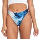 thumbnail image 1 of Fotbe Blue White Fluid Art Tanga Sin Costuras para Mujer con Estampado – Panties Invisibles, Transpirables y Cómodos para Uso Diario-Small, 1 of 6