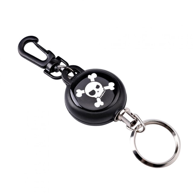 Porte-clés Chaîne, Revêtement en Nylon Porte-Clés Rétractable Chaîne en Fil d'Acier pour Usage Quotidien pour Clés