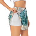 thumbnail image 5 of Rocae Watercolor Sea Turtle for Women's Athletic Shorts Quick Dry Workout Hiking Shorts With Pockets for Running, Yoga, Gym, Sports Medium, 5 of 9