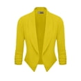 thumbnail image 2 of Hybrid & Company Womens Casual Work Office Open Front Blazer Jacket with Removable Shoulder Pads Made in USA, 2 of 4