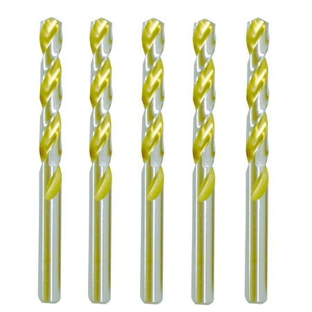 

Max-Craft HSS Drill Bit Set Titanium Jobber Twist 5Pcs 5/16 inch