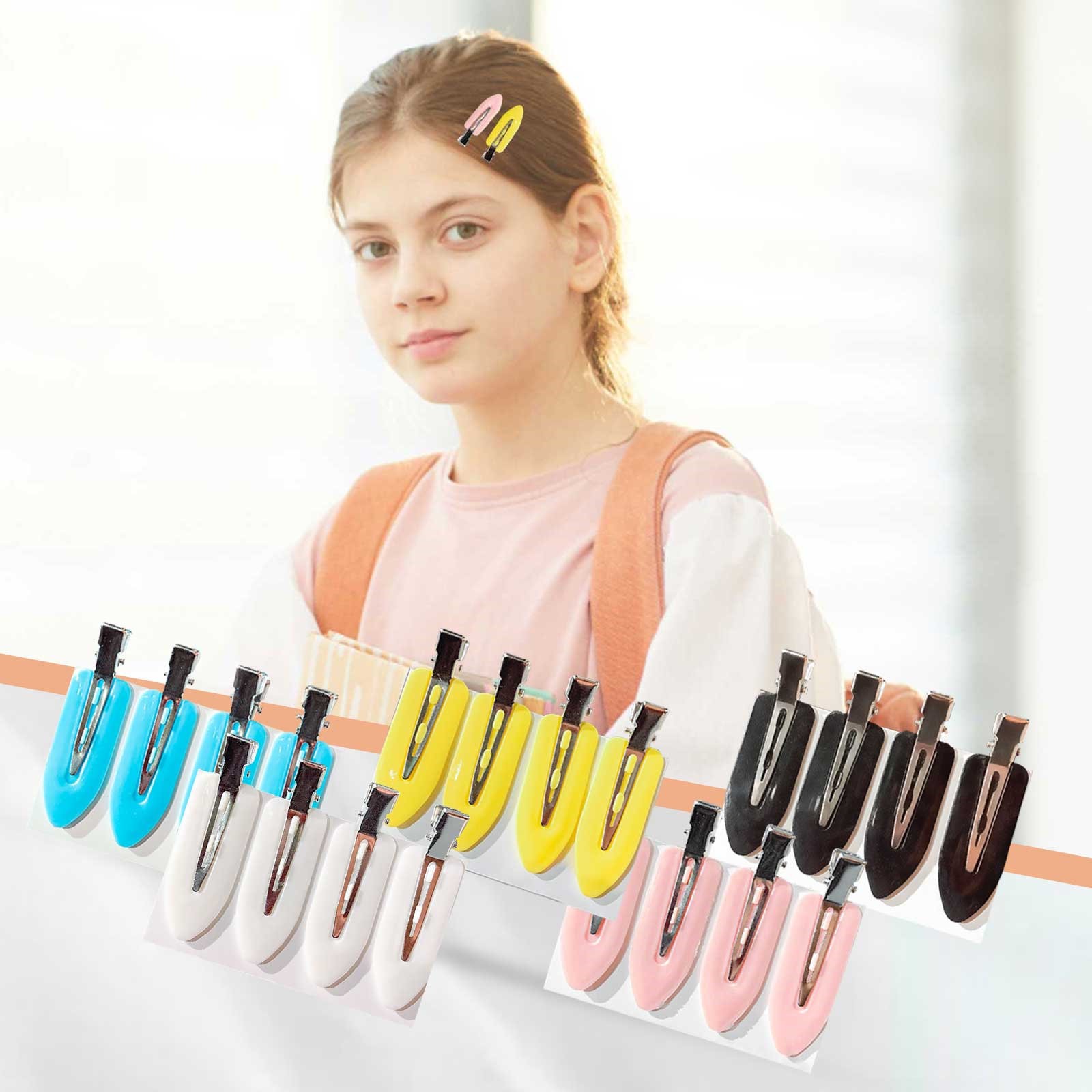 Siquannnn No Crease Hair Cliphair Clips For Styling Clips Makeup Hair